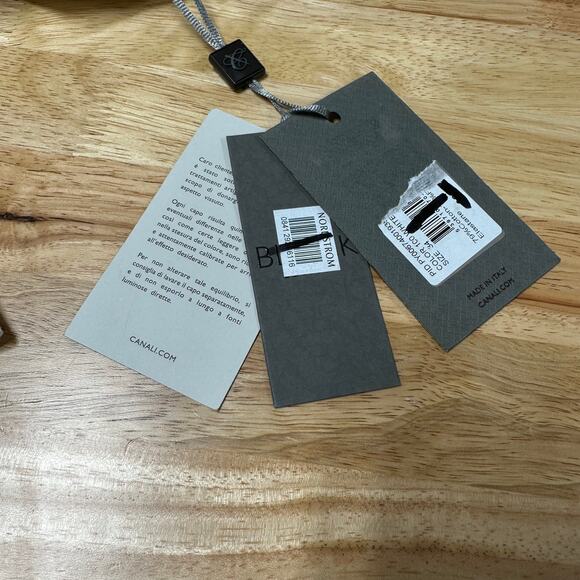 Canali Black Edition NWT Cotton Blend Flat Front Pants White Size 50 (US 34) - Picture 7 of 12